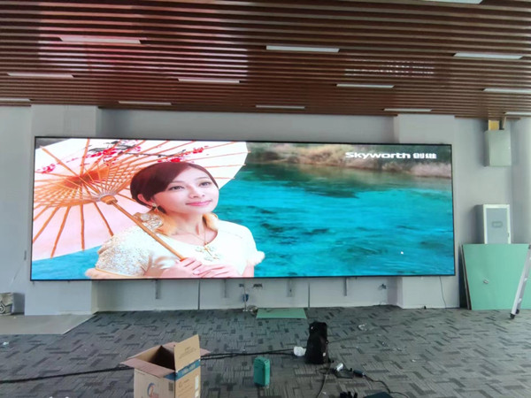 文昌P1.53led小间距屏安装案例